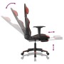 Gaming-Stuhl mit Massage und Fußstütze Kunstleder schwarz rot von , Gaming-Stühle - Ref: Foro24-345458, Preis: 144,16 €, Raba...