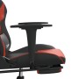 Gaming-Stuhl mit Massage und Fußstütze Kunstleder schwarz rot von , Gaming-Stühle - Ref: Foro24-345458, Preis: 144,16 €, Raba...