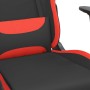 Massage gaming chair with footrest in black and red fabric by , Gaming chairs - Ref: Foro24-345509, Price: 144,82 €, Discount: %