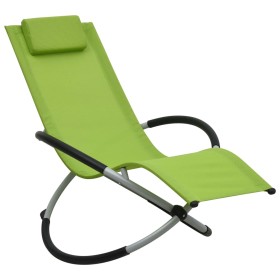 Green steel children's lounger by , Loungers - Ref: Foro24-47796, Price: 83,99 €, Discount: %