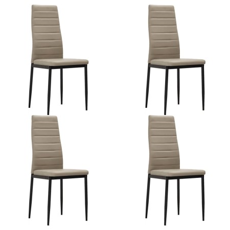 Dining chairs 4 units cappuccino synthetic leather by , dining chairs - Ref: Foro24-282586, Price: 184,14 €, Discount: %