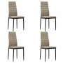 Dining chairs 4 units cappuccino synthetic leather by , dining chairs - Ref: Foro24-282586, Price: 184,14 €, Discount: %