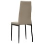 Dining chairs 4 units cappuccino synthetic leather by , dining chairs - Ref: Foro24-282586, Price: 184,14 €, Discount: %