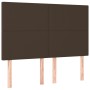 Headboards 4 units brown synthetic leather 72x5x78/88 cm by , Headboards and footboards - Ref: Foro24-3116145, Price: 100,66 ...