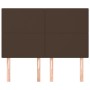 Headboards 4 units brown synthetic leather 72x5x78/88 cm by , Headboards and footboards - Ref: Foro24-3116145, Price: 100,66 ...