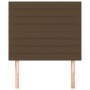 Headboards 2 units of dark brown fabric 80x5x78/88 cm by , Headboards and footboards - Ref: Foro24-3116449, Price: 62,17 €, D...