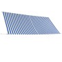 Retractable awning 350x150 cm blue and white by vidaXL, Awnings - Ref: Foro24-143750, Price: 59,98 €, Discount: %