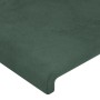 Cabecero con orejas de terciopelo verde oscuro 83x23x118/128 cm de , Cabeceros y pies de cama - Ref: Foro24-3117709, Precio: ...