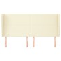 Headboard with ears cream synthetic leather 183x23x118/128cm by , Headboards and footboards - Ref: Foro24-3117780, Price: 130...