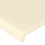 Headboard with ears cream synthetic leather 183x23x118/128cm by , Headboards and footboards - Ref: Foro24-3117780, Price: 130...