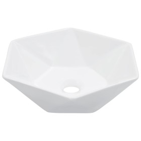 Lavabo 41x36,5x12 cm cerámica blanco de vidaXL, Lavabos - Ref: Foro24-143913, Precio: 66,04 €, Descuento: %