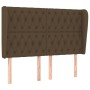 Headboard with dark brown fabric ears 163x23x118/128 cm by , Headboards and footboards - Ref: Foro24-3118301, Price: 160,25 €...