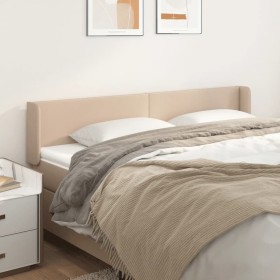 Cappuccino synthetic leather headboard 163x16x78/88 cm by , Headboards and footboards - Ref: Foro24-3118589, Price: 65,99 €, ...