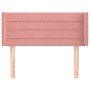 Pink velvet headboard 93x16x78/88 cm by , Headboards and footboards - Ref: Foro24-3118949, Price: 52,93 €, Discount: %