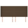 Headboard with dark brown fabric ears 203x16x118/128 cm by , Headboards and footboards - Ref: Foro24-3119745, Price: 136,69 €...