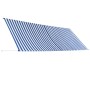 Toldo retráctil 400x150 cm azul y blanco de vidaXL, Toldos - Ref: Foro24-143751, Precio: 92,79 €, Descuento: %