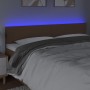 Cabecero con LED cuero sintético marrón 160x5x78/88 cm de , Cabeceros y pies de cama - Ref: Foro24-3121431, Precio: 64,46 €, ...