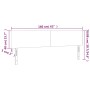 Cabecero con LED cuero sintético marrón 160x5x78/88 cm de , Cabeceros y pies de cama - Ref: Foro24-3121431, Precio: 64,46 €, ...