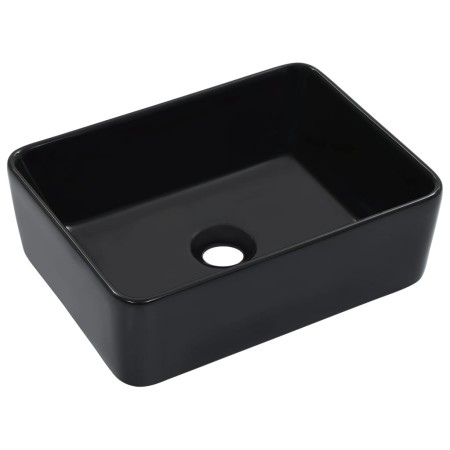 Washbasin 40x30x13 cm black ceramic by vidaXL, Sinks - Ref: Foro24-143920, Price: 55,28 €, Discount: %