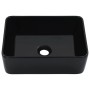 Lavabo 40x30x13 cm cerámica negro de vidaXL, Lavabos - Ref: Foro24-143920, Precio: 55,28 €, Descuento: %