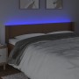 Cabecero con LED cuero sintético marrón 163x16x78/88 cm de , Cabeceros y pies de cama - Ref: Foro24-3123055, Precio: 72,50 €,...