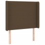 Headboard with LED in dark brown fabric 93x16x118/128 cm by , Headboards and footboards - Ref: Foro24-3123753, Price: 81,64 €...