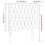 Kopfteil mit LED aus dunkelbraunem Stoff 93x16x118/128 cm von , Kopf- und Fußteile - Ref: Foro24-3124369, Preis: 100,47 €, Ra...