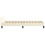 Estructura de cama con cabecero cuero sintético crema 80x200 cm de , Camas y somieres - Ref: Foro24-3125417, Precio: 138,29 €...