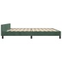 Estructura cama con cabecero terciopelo verde oscuro 200x200 cm de , Camas y somieres - Ref: Foro24-3125656, Precio: 270,39 €...