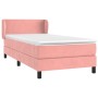 Cama box spring con colchón terciopelo rosa 90x200 cm de , Camas y somieres - Ref: Foro24-3127354, Precio: 318,57 €, Descuent...