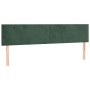 Cama box spring con colchón terciopelo verde oscuro 160x200 cm de , Camas y somieres - Ref: Foro24-3127382, Precio: 482,02 €,...