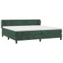 Cama box spring con colchón terciopelo verde oscuro 200x200 cm de , Camas y somieres - Ref: Foro24-3127394, Precio: 603,90 €,...