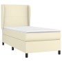 Cama box spring con colchón cuero sintético crema 80x200 cm de , Camas y somieres - Ref: Foro24-3128879, Precio: 338,26 €, De...