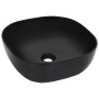 Lavabo 42,5x42,5x14,5 cm cerámica negro de vidaXL, Lavabos - Ref: Foro24-143918, Precio: 68,66 €, Descuento: %