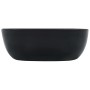 Lavabo 42,5x42,5x14,5 cm cerámica negro de vidaXL, Lavabos - Ref: Foro24-143918, Precio: 68,66 €, Descuento: %