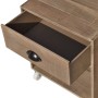 Mesita de noche marrón madera maciza de vidaXL, Mesitas de noche - Ref: Foro24-243161, Precio: 74,14 €, Descuento: %