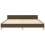 Bed frame with brown fabric headboard 180x200 cm by , Beds and slatted bases - Ref: Foro24-3124914, Price: 237,80 €, Discount: %