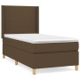 Cama box spring con colchón tela marrón oscuro 90x200 cm de , Camas y somieres - Ref: Foro24-3131804, Precio: 384,33 €, Descu...