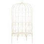 Banco de jardín metal blanco envejecido 95 cm de vidaXL, Bancos de jardín - Ref: Foro24-45432, Precio: 202,17 €, Descuento: %