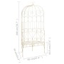 Banco de jardín metal blanco envejecido 95 cm de vidaXL, Bancos de jardín - Ref: Foro24-45432, Precio: 202,17 €, Descuento: %