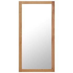 Espejo de madera maciza de roble 60x120 cm de vidaXL, Espejos - Ref: Foro24-247458, Precio: 98,99 €, Descuento: %