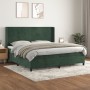 Boxspringbett mit dunkelgrüner Samtmatratze 200x200 cm von , Betten und Lattenroste - Ref: Foro24-3132582, Preis: 696,94 €, R...