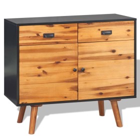 Aparador de madera maciza de acacia 90x33,5x83 cm de vidaXL, Aparadores - Ref: Foro24-245480, Precio: 193,99 €, Descuento: %