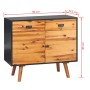 Aparador de madera maciza de acacia 90x33,5x83 cm de vidaXL, Aparadores - Ref: Foro24-245480, Precio: 193,99 €, Descuento: %