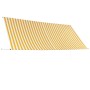 Retractable awning 350x150 cm yellow and white by vidaXL, Awnings - Ref: Foro24-143756, Price: 61,99 €, Discount: %