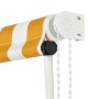 Retractable awning 350x150 cm yellow and white by vidaXL, Awnings - Ref: Foro24-143756, Price: 61,99 €, Discount: %