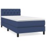 Cama box spring con colchón tela azul 80x200 cm de , Camas y somieres - Ref: Foro24-3140255, Precio: 286,26 €, Descuento: %