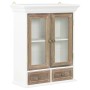 Armario de pared de madera maciza blanco 49x22x59 cm de vidaXL, Armarios de cocina - Ref: Foro24-280073, Precio: 111,26 €, De...