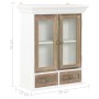 Armario de pared de madera maciza blanco 49x22x59 cm de vidaXL, Armarios de cocina - Ref: Foro24-280073, Precio: 99,40 €, Des...