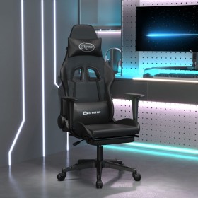 Gaming chair with black synthetic leather footrest by , Gaming chairs - Ref: Foro24-3143707, Price: 121,99 €, Discount: %